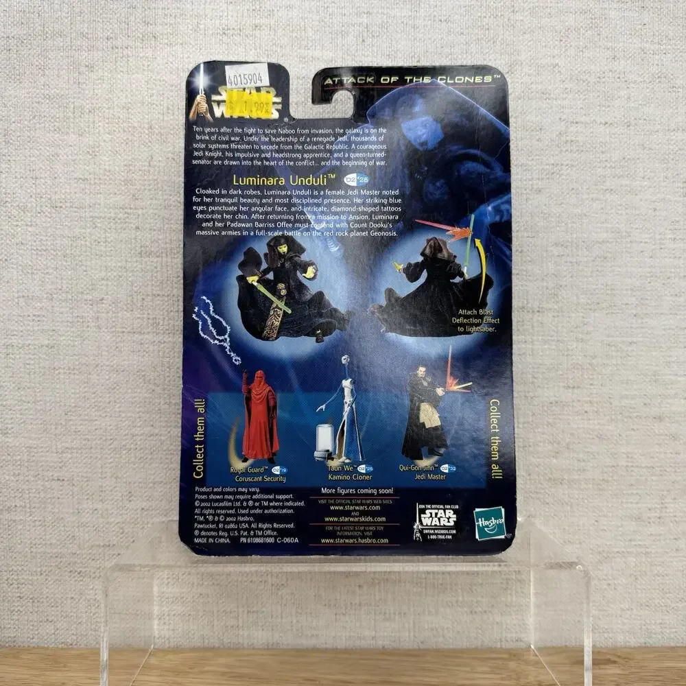 Star Wars Attack of the Clones- LUMINARA UNDULI -2002 Hasbro 4